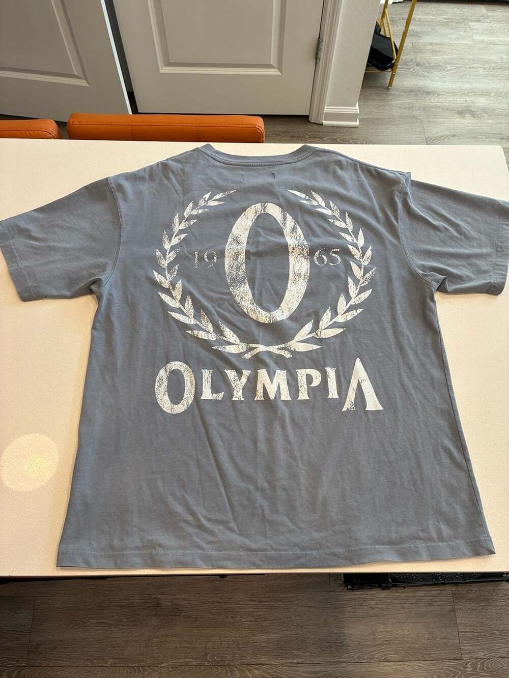 Gymreapers Olympia T-Shirt Size XL Gray Graphic Tee